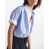 Model billede af Dorothee Schumacher Powerful Ease Shirt Oxford Blue White