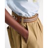 Model billede af Dorothee Schumacher Elastic Belt Stretchy Chic Brown Combo