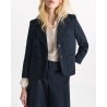 Dorothee Schumacher Modern Structure Jacket Dark Navy på model