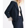 Dorothee Schumacher Modern Structure Jacket Dark Navy på model