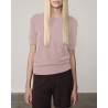 Model billede af Herskind Thora Knit Cashmere T-shirt Soft Pink
