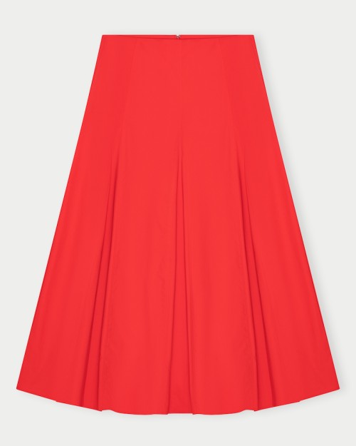 Pack shot af Herskind Greta Skirt Red på hvid baggrund