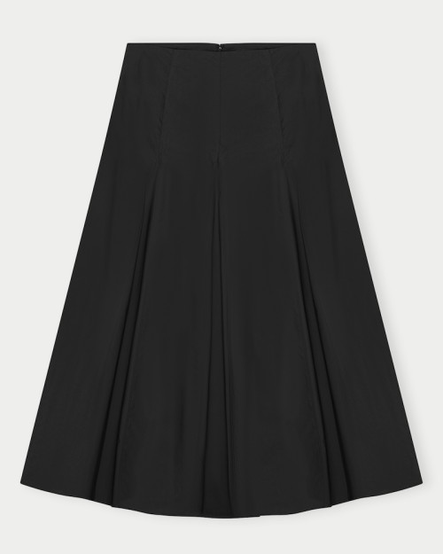 Pack shot af Herskind Greta Skirt Black sort nederdel på neutral baggrund