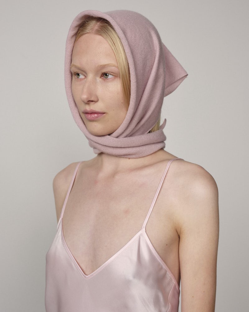 Model billede af Herskind Beau Knit Scarf Soft Pink