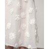 Close up af Herskind William Skirt White blomsterstruktur