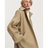Close up og detalje billede af Aiayu Jo Coat Twill Classic Khaki
