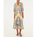 Model billede af Farm Rio Boho Beauty Butter Maxi Dress