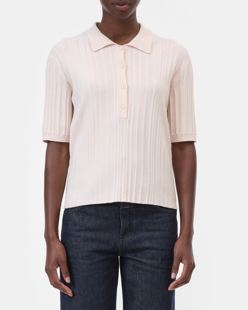 Model billede af Closed Polo Short Sleeve Blush Pink