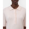 Close up af krave på Closed Polo Short Sleeve Blush Pink