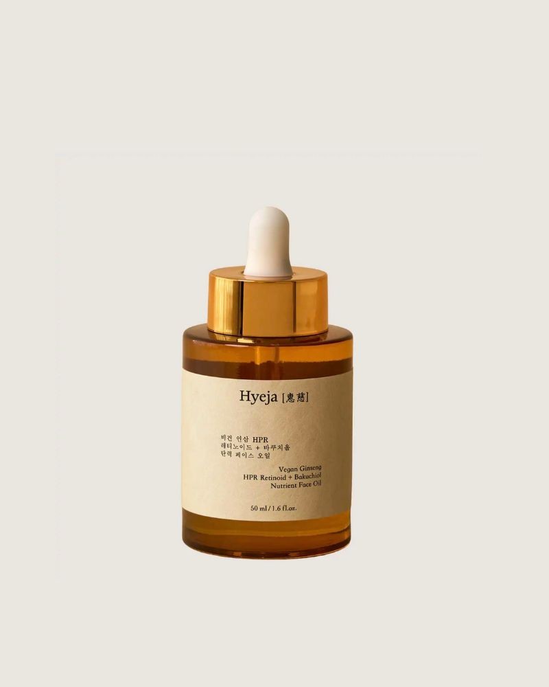 Pack shot af Hyeja Skincare Vegan Ginseng Retinoid Face Oil