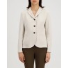 Model billede af Harris Wharf London Blazer Herringbone Loro Piana Cream