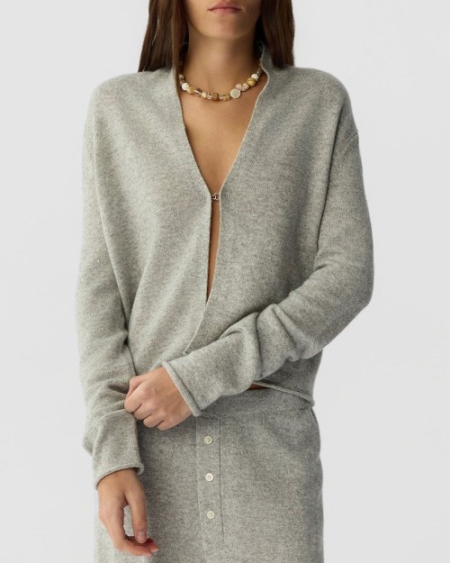 Model billede af Guest In Residence Stealth Cardigan Stone