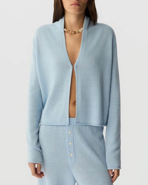 Guest In Residence Stealth Cardigan Clear Sky