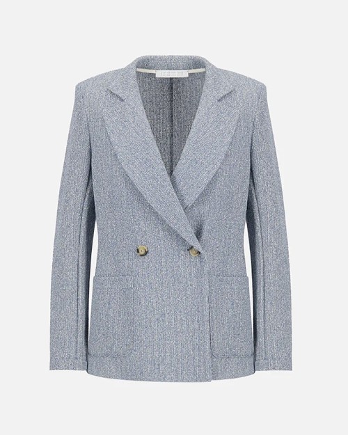 Pack shot af Harris Wharf London Blazer Bicolour Frisé Denim