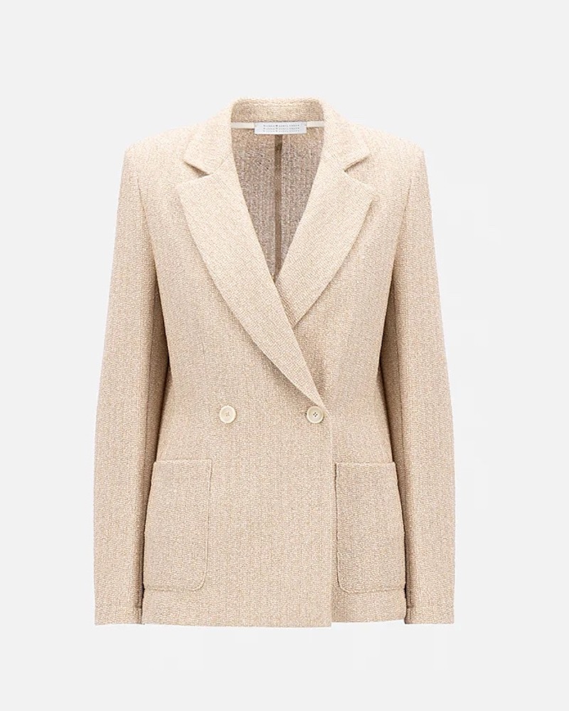 Pack shot af Harris Wharf London Blazer Bicolour Frisé White Beige