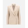 Pack shot af Harris Wharf London Blazer Bicolour Frisé White Beige