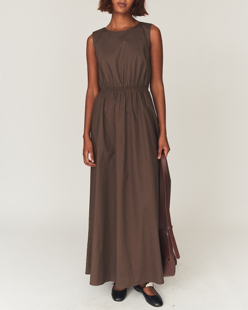 The Garment Cyprus Back Gown Chocolate
