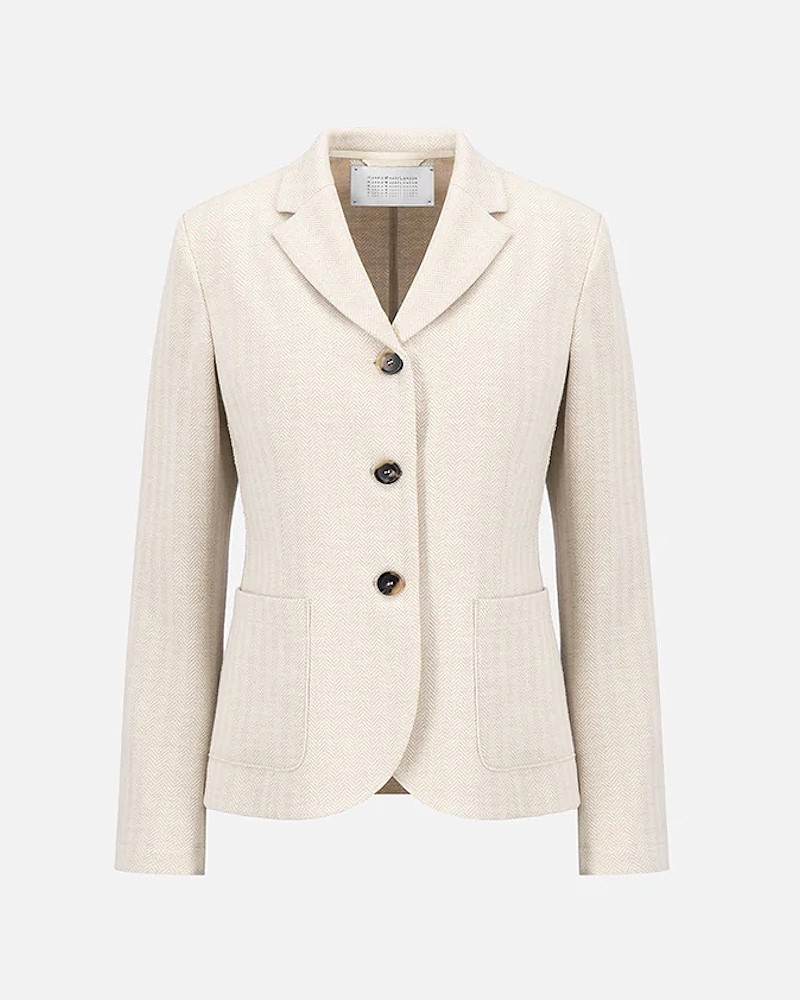 Pack shot af Harris Wharf London Blazer Herringbone Loro Piana Cream