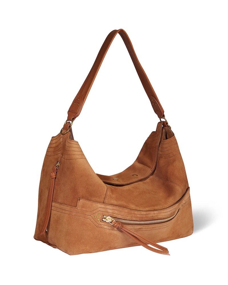 Pack shot af Jerome Dreyfuss Lucky Hobo Large Suede Caramel