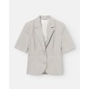 Pack shot af Lovechild 1979 Alana Blazer Light Grey Melange på neutral baggrund
