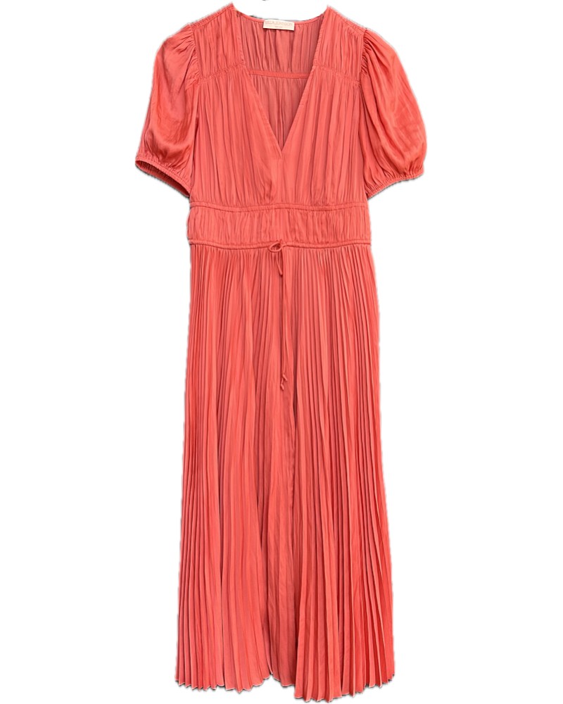 Pack shot af Ulla Johnson Audra Puff Sleeve Dress Coral Kjole