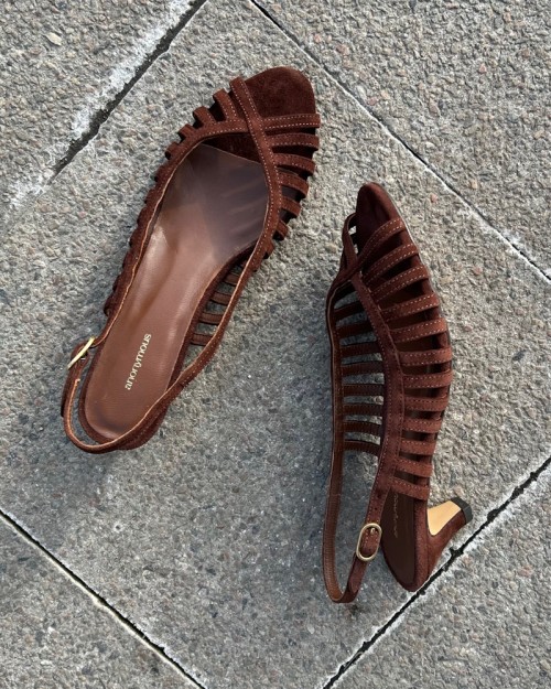 Anonymous Copenhagen Carminho 40 Stiletto Suede Chocolate