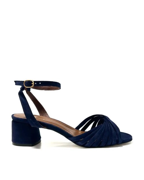 Anonymous Copenhagen Margriet 40 Sandal Calf Suede Ink Blue