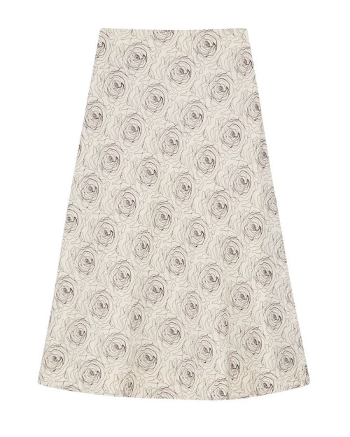 Pack shot af Skall Studio Mila Skirt Ecru på neutral baggrund