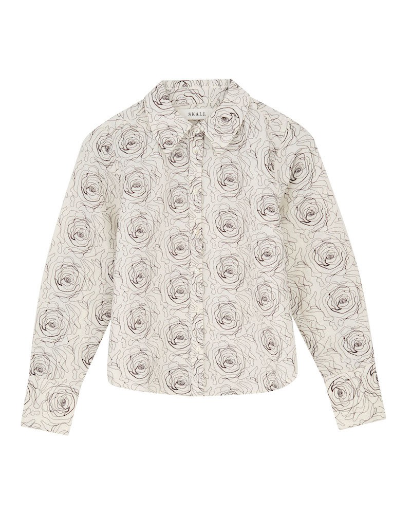 Pack shot af Skall Studio Fauna Shirt Ecru på neutral baggrund