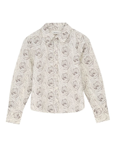 Pack shot af Skall Studio Fauna Shirt Ecru på neutral baggrund