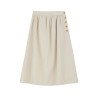 Pack shot af Skall Studio Clementine Skirt Natural på neutral baggrund
