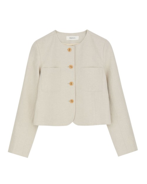 Pack shot af Skall Studio Clementine Jacket Natural på neutral baggrund