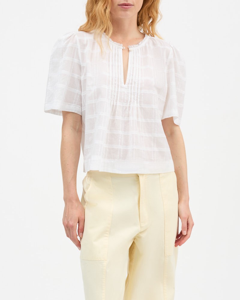 Model billede af Skall Studio Fiore Blouse Optic White