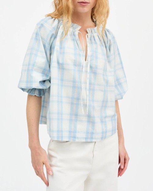 Model billede af Skall Studio Newmoon Blouse Vintage Check