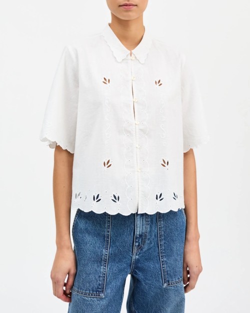Skall Studio Fleurie Shirt Optic White
