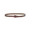 Pack shot af Plissé Copenhagen Gyda Belt Cognac på neutral baggrund