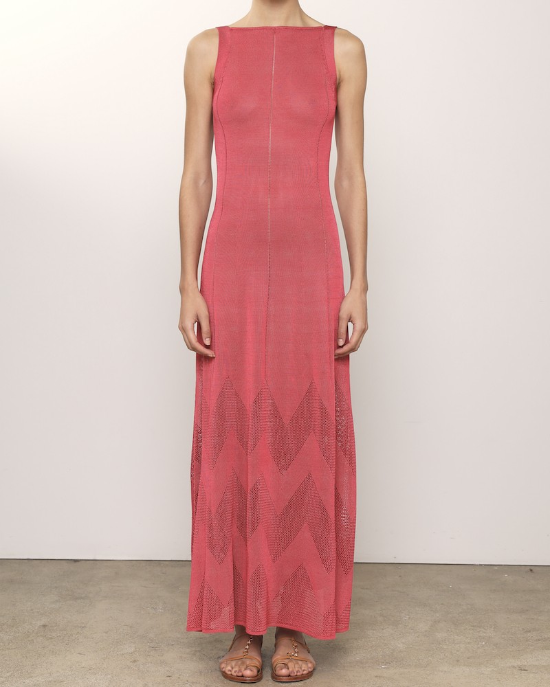 Model billede af Vanessa Bruno Emeraude Knit Dress Framboise