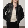 Herskind Dario Leather Jacket Black modelbillede