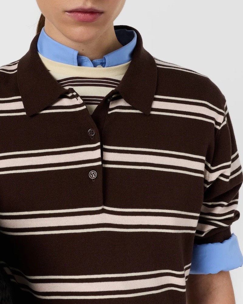 Close up af Gerard Darel Leila Polo Brown