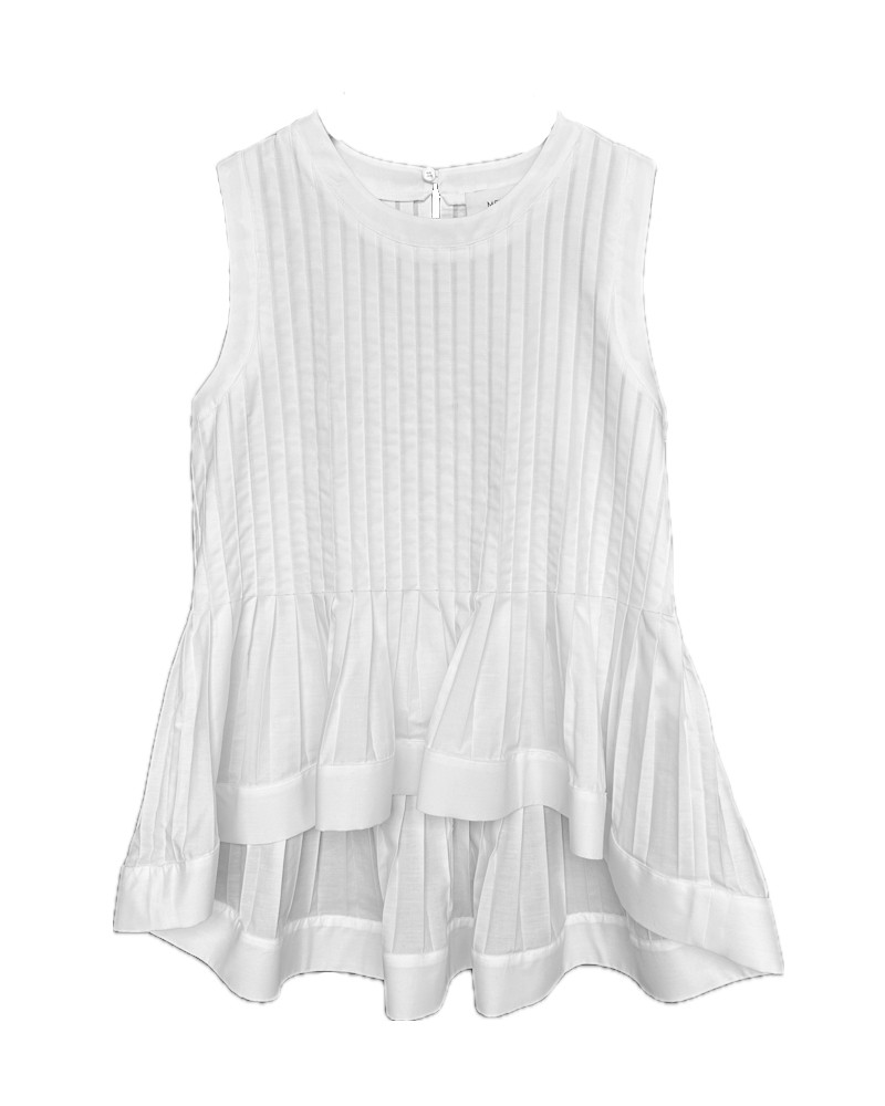 Pack shot af  Meimeij Top White på neutral baggrund