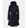 Pack shot af UBR Elektra Coat Navy på neutral baggrund