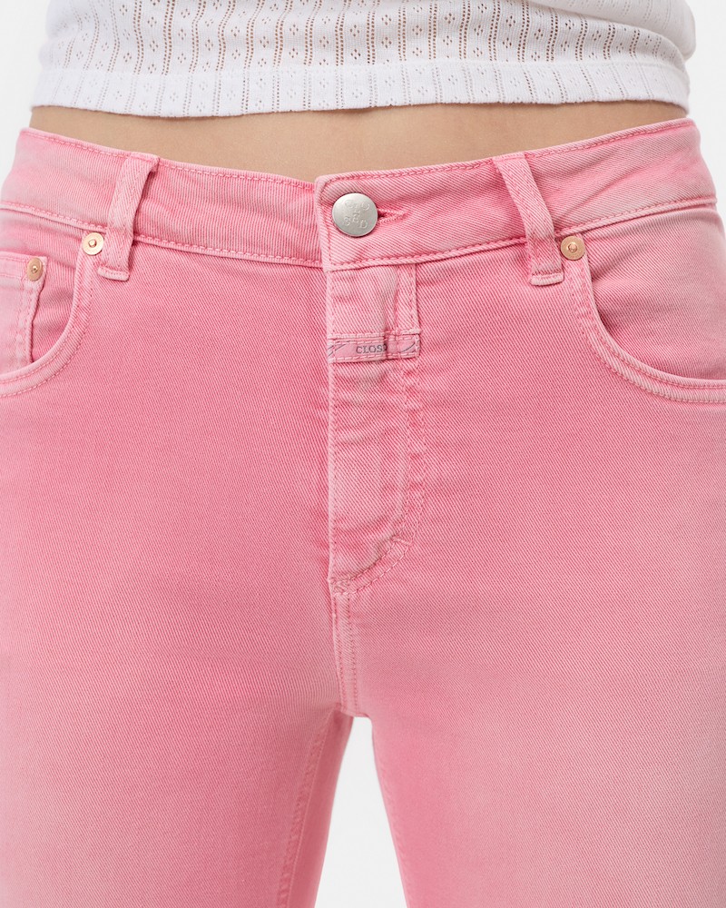 Close up af Closed Jovanna Jeans Peony Pink