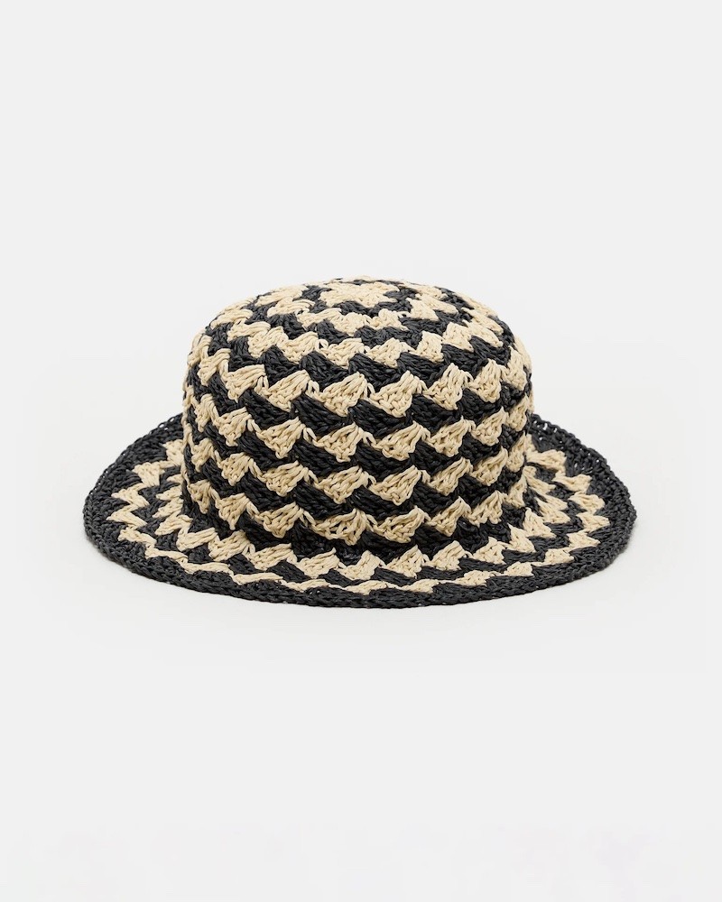 Pack shot af Closed Raffia Hat Ecru Black