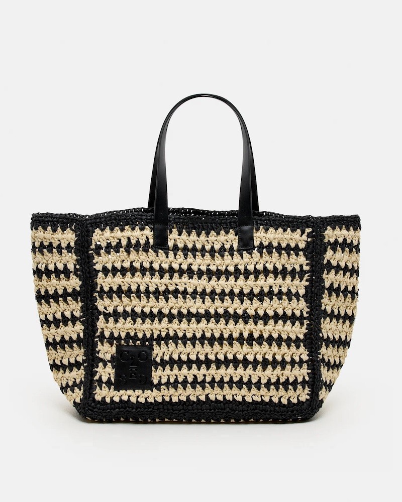 Pack shot af Closed Raffia Bag Ecru Black