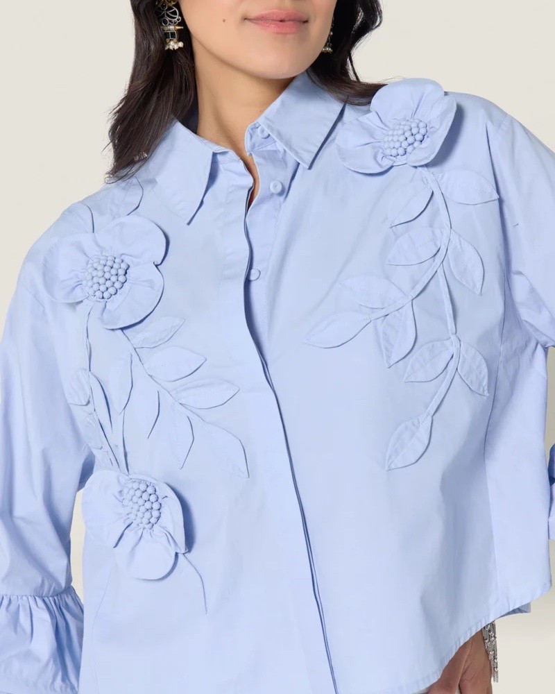 Detalje billede af Scarlett Poppies Siena Top Windsurfer Blue