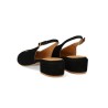 Angulus 1729 High-Heeled Slingback Ballerina Black bagfra