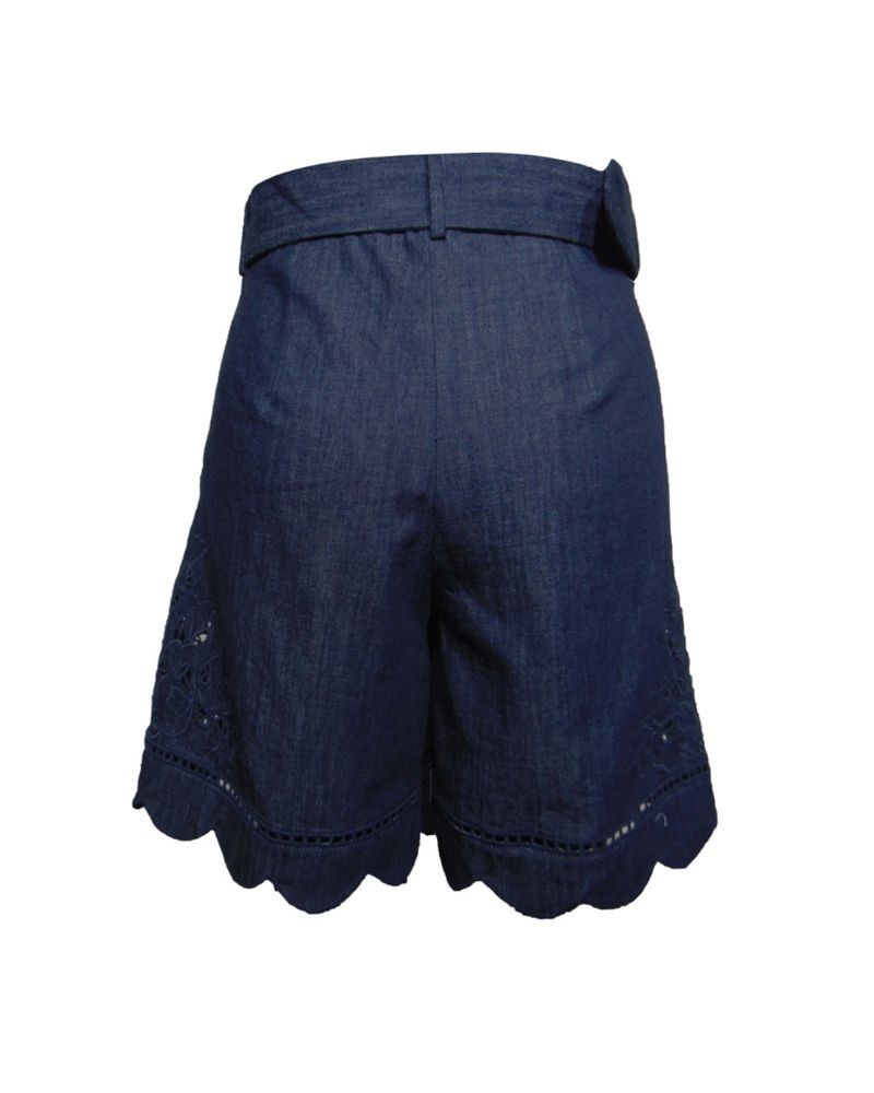 Pack shot af Scarlett Poppies Sandsora Shorts Denim Blue bagfra