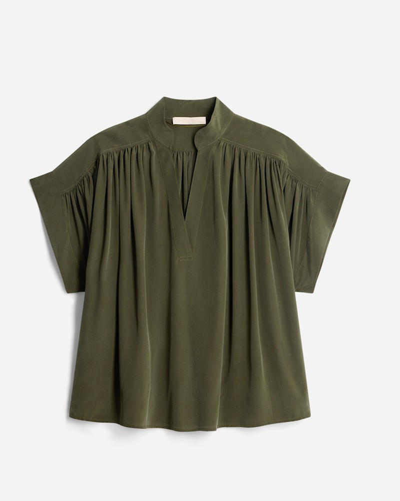 Pack shot af Vanessa Bruno Cory Silk Tunic Khaki