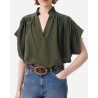 Model billede af Vanessa Bruno Cory Silk Tunic Khaki
