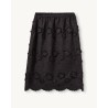 Pack shot af The Garment Fleur Slip Skirt Black på neutral baggrund